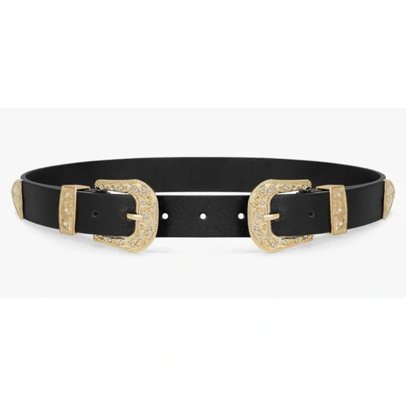 Pull&Bear Accessories New Pull Bear Double Buckle Western Belt